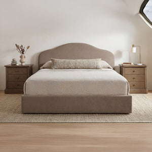 Moe's Maggie King Storage Bed in Taupe