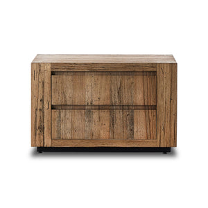Abaso Nightstand in Rustic Wormwood Oak