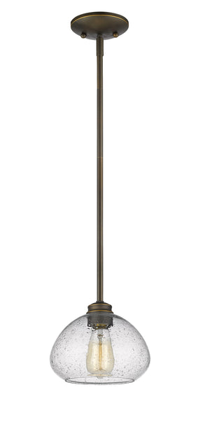 Amon 1 Light Mini Pendant in Olde Bronze Finish