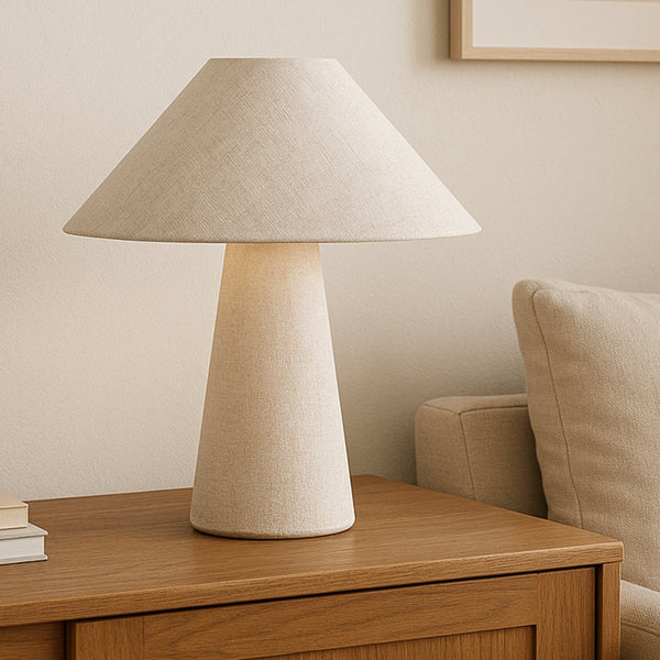 Moe's Nori Flecked White Table Lamp