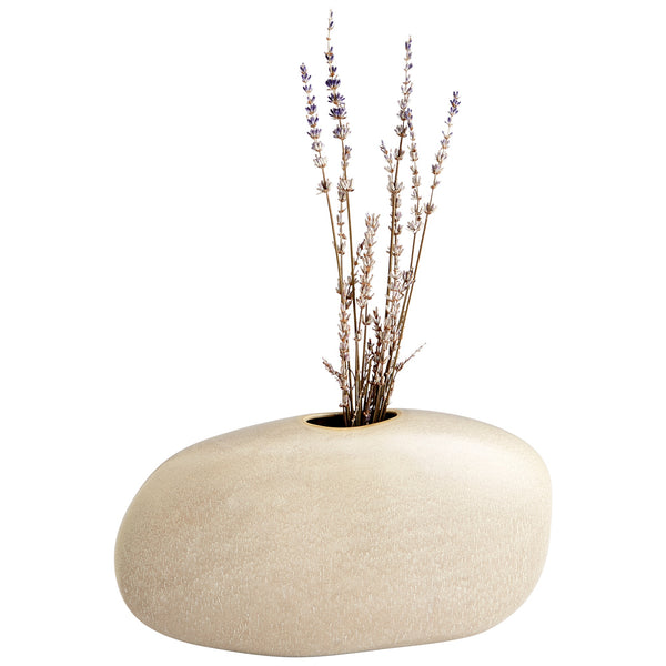 Pebble Vase in Olive Glaze