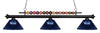 Shark 3 Light Billiard Light in Matte Black Finish