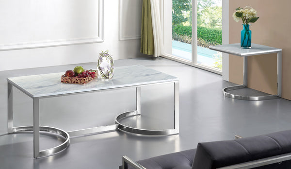 Alex End Table In Chrome