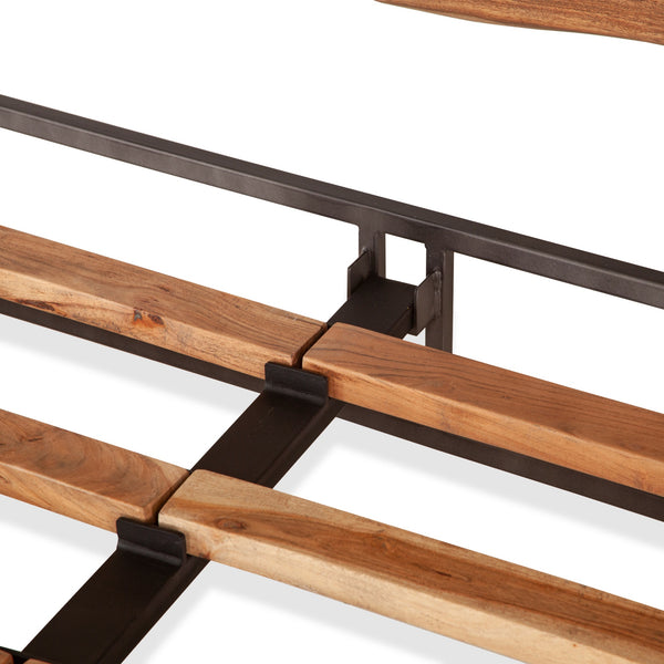 Aspen King Bed, Smoked Acacia