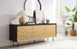 Hanna Console Sideboard, Caviar/Wheat