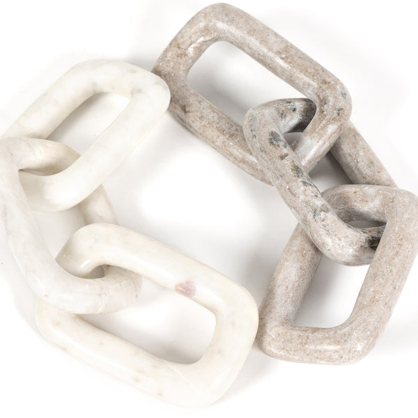 Marble Chain In Creamy Taupe Marble