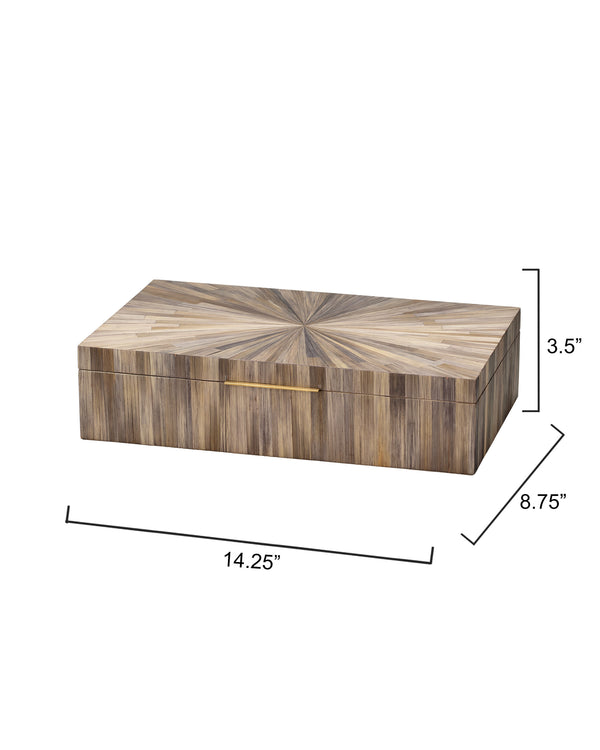 Palm Marquetry Decorative Box