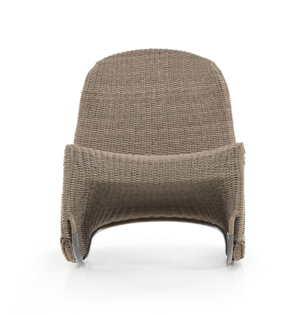 Portia Outdoor Rocking Chair In White