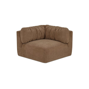 Moe's Matina Corner Chair in Taupe Chenille