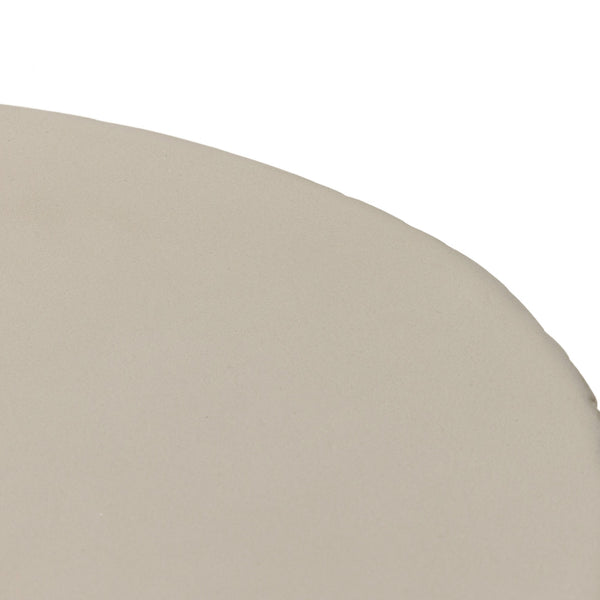 Kember Outdoor End Table In Blanc White