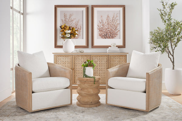 McGuire Swivel Club Chair