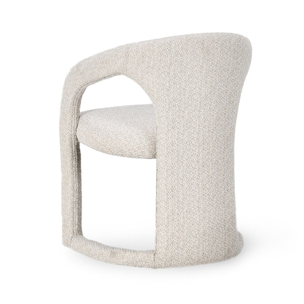 Archie Upholstered Dining Chair in Birch Cream