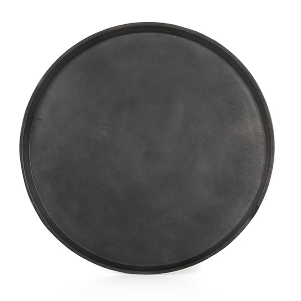 Cronos End Table In River Grey Marble