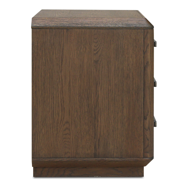 Caleb Nightstand with Solid Oak Distressed Finish