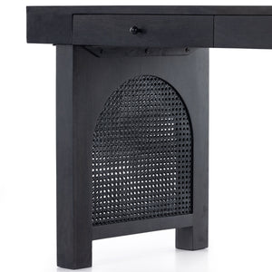 Tilda Desk In Black Wash Mango