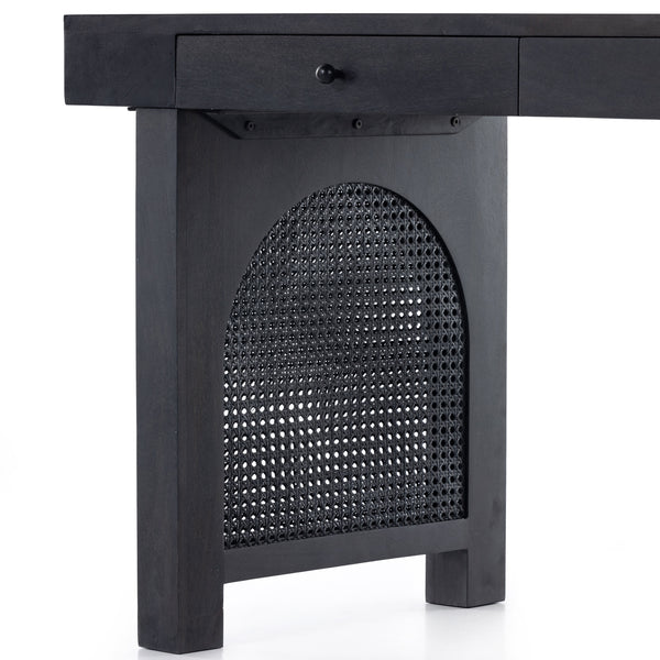 Tilda Desk In Black Wash Mango