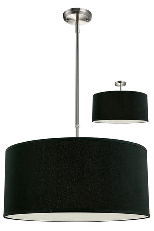 Albion 3 Light Pendant in Brushed Nickel Finish