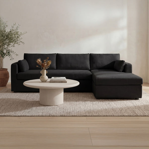 Moe's Burrow Sleeper Sectional with Storage Chaise