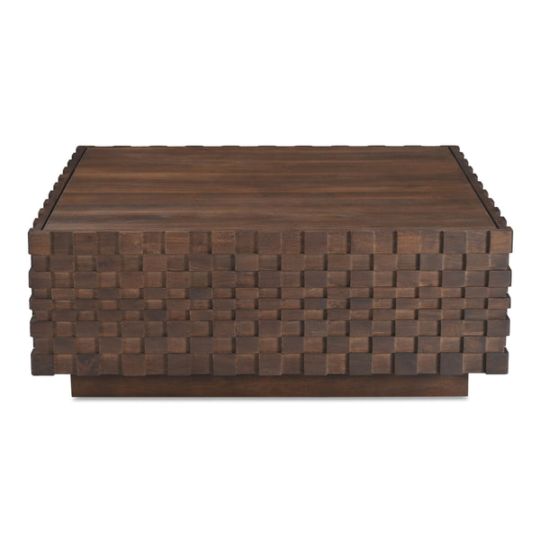 Easton Storage Coffee Table in Brown Wood