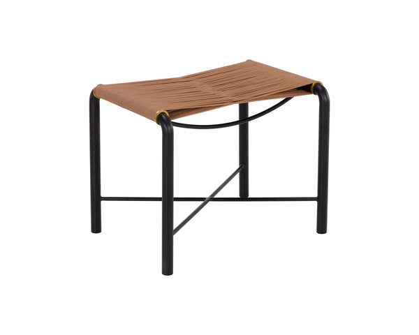 RIZ STOOL - TAN LEATHER