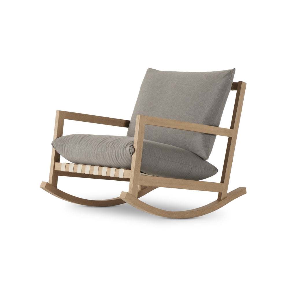 Aiken Outdoor Rocking Chair In Charcoal