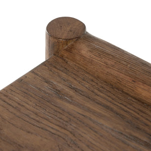 Glenview Console Table In Weathered Oak