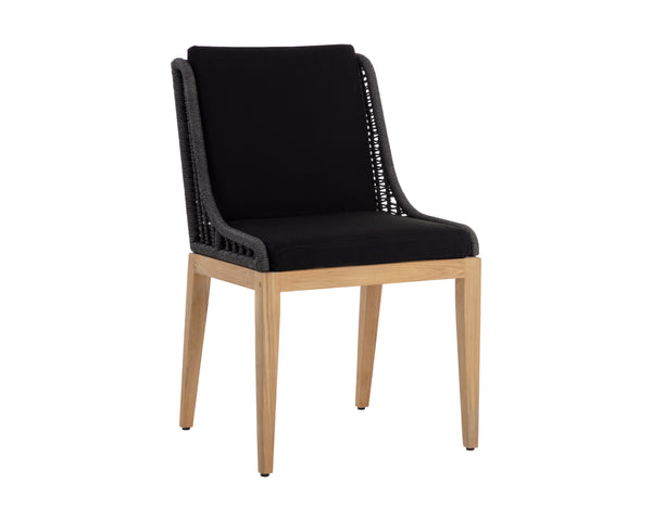 SORRENTO DINING CHAIR - NATURAL - ARASHI BLACK
