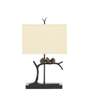 Sparrow Table Lamp In Bronze & Black