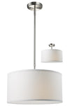 Albion 3 Light Pendant in Brushed Nickel Finish