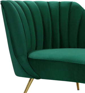 Josefina Chaise In Green Velvet