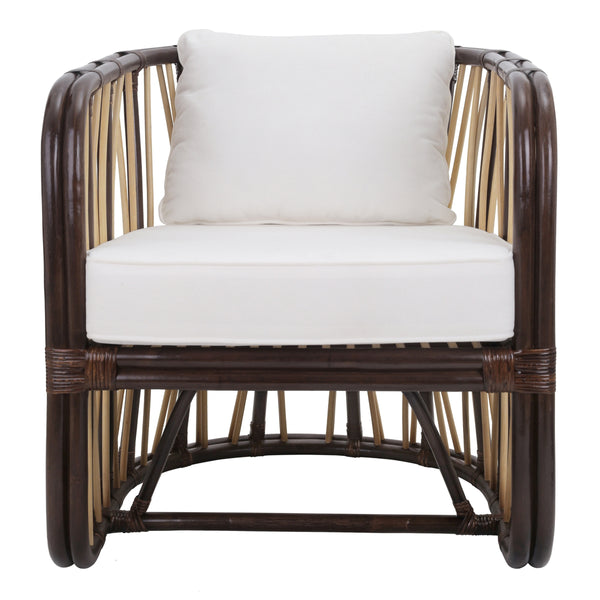 Shanaya Rattan Accent Arm Chair, Paloma Brown
