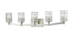 Aubrey 5 Light Vanity in Brushed Nickel Finish