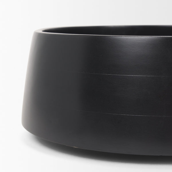 Kadara Black Solid Wood Decorative Bowl