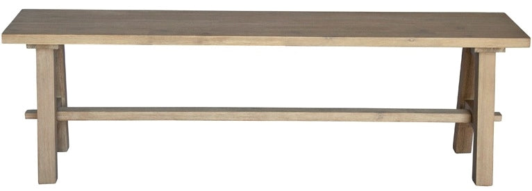 Bedford 59" Bench "A" Base In Brushed Smoke