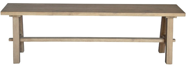 Bedford 59" Bench "A" Base In Brushed Smoke