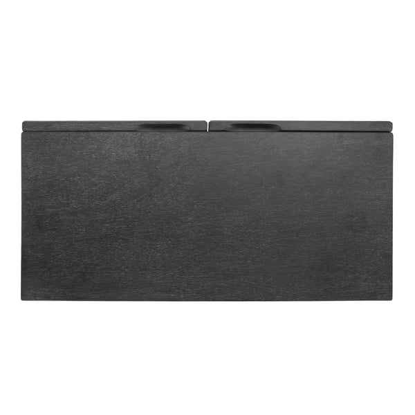 Covey KD Cabinet 2 Doors, Brushstroke Black