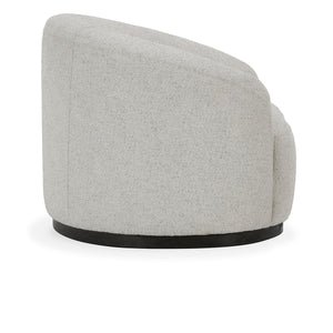 Beverly Upholstered Swivel Chair - Coastal Breeze