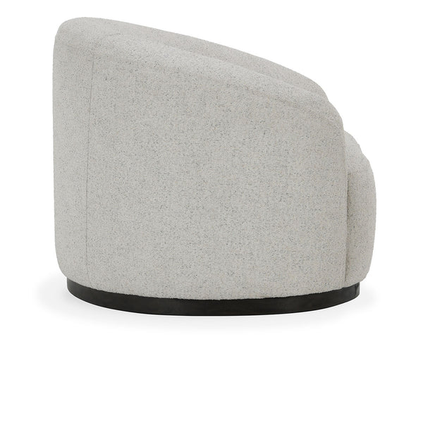 Beverly Upholstered Swivel Chair - Coastal Breeze
