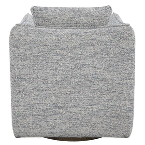 Corben Blue Swivel Chair