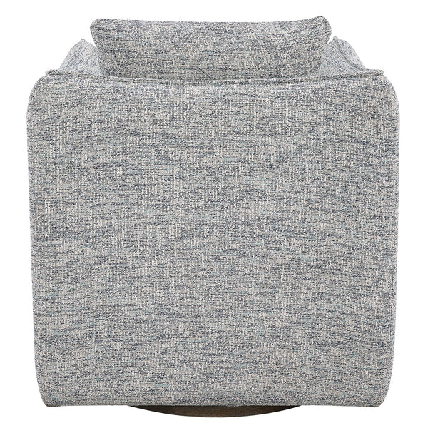 Corben Blue Swivel Chair