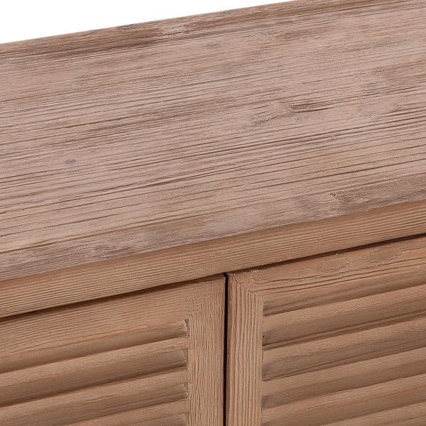 Jolen Solid Wood 6Dr Buffet - Distressed Brown