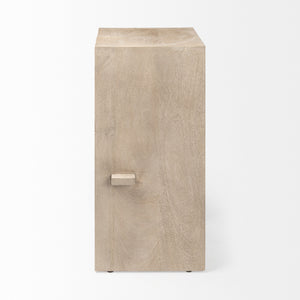 Aida 30" Seat Height Light Gray Wood Bar Stool