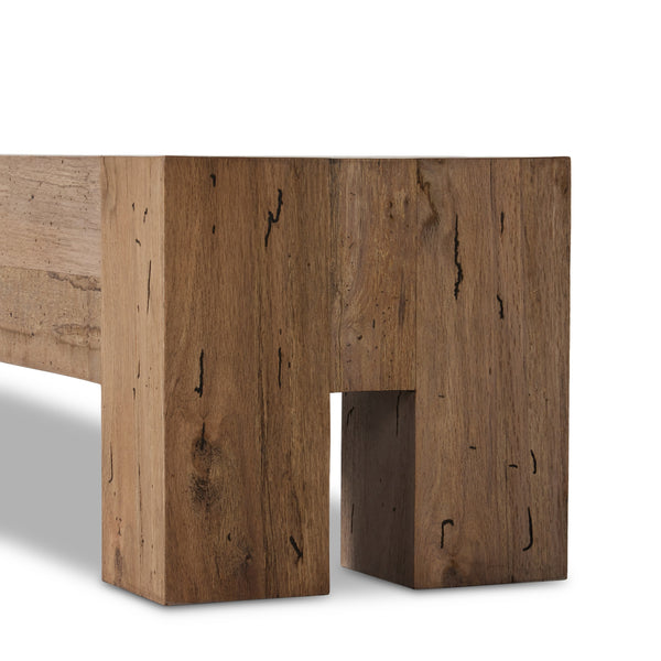 Abaso Large Accent Bench In Rstic Wormwood