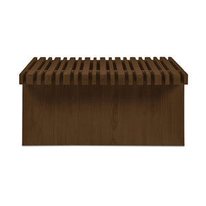 Fletcher Outdoor Coffee Table in Brown Teak
