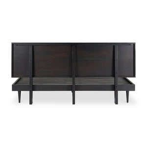 Moe's Pablo Queen Bed in Black Sheesham Wood