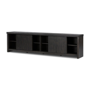Laredo Media Console In Smoked Black Veneer