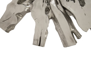 Freeform Coffee Table B, Silver Leaf