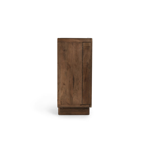 Holmes Mango Wood Bar Cabinet - Artisan Brown