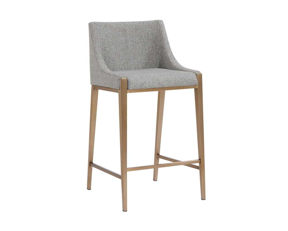 DIONNE COUNTER STOOL - MONUMENT PEBBLE