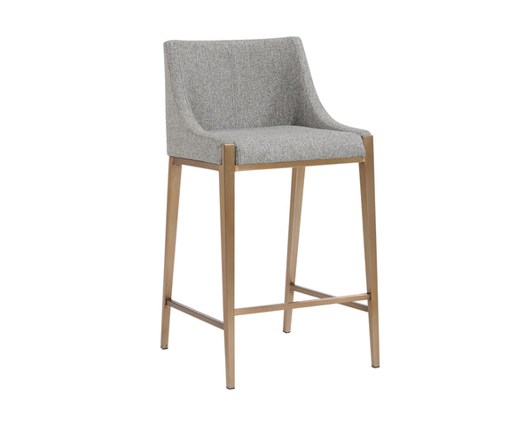 DIONNE COUNTER STOOL - MONUMENT PEBBLE